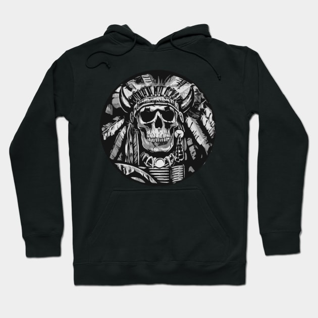 Chief Tactical Skull Hoodie by  The best hard hat stickers 